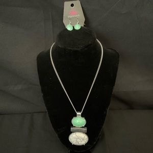 Mint green necklace